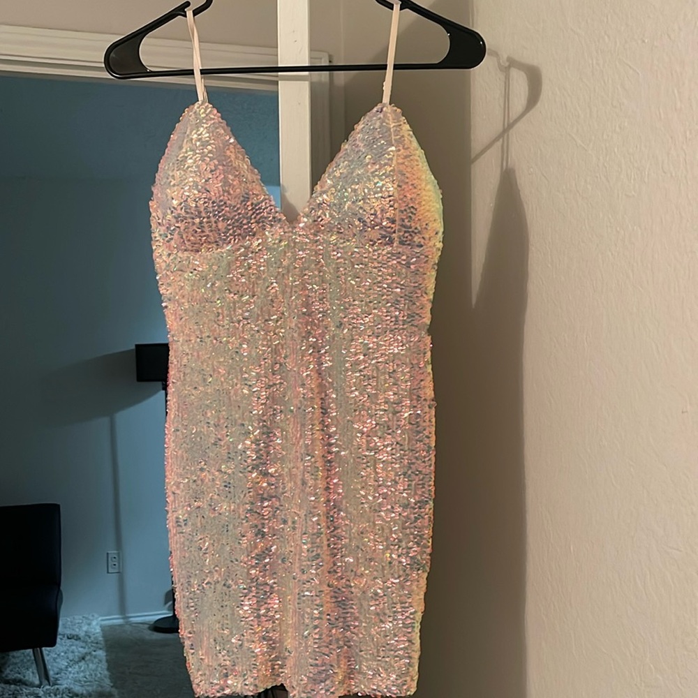 Pink Sequin Dress
